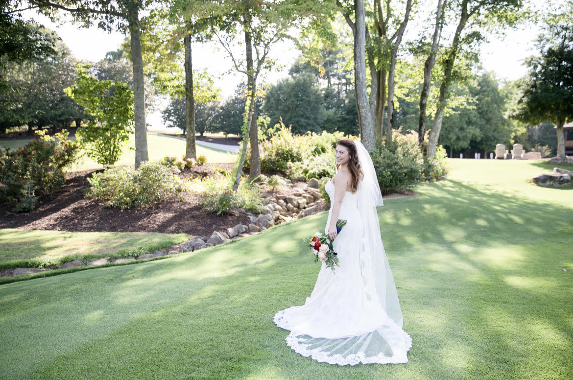 Newly Married Couple at Golf Club of Georgia