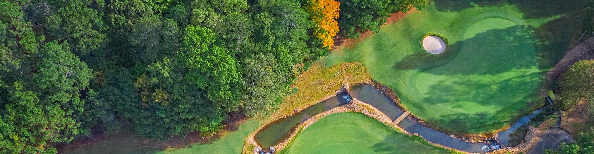 Overhead View of Golf Hole